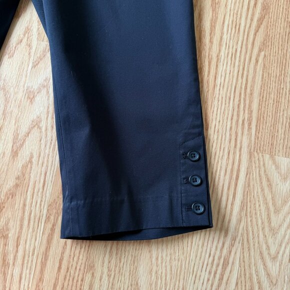 Talbots Perfect Skimmer Pedal Pusher Crop Pants Petite Size 12P Black Casual - Picture 5 of 11